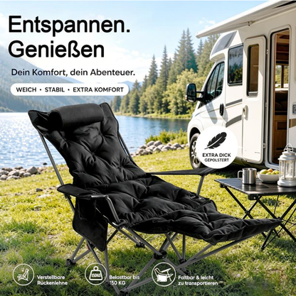 🏆 LIMITED-TIME 50% OFF!🪑 Portable, adjustable folding chair for outdoor use – Lightweight, sturdy & versatile 🏕️✨