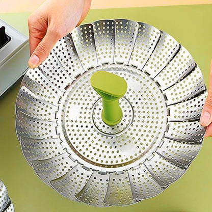 🍲50% OFF NOW!Stainless Steel Expandable Steamer Basket