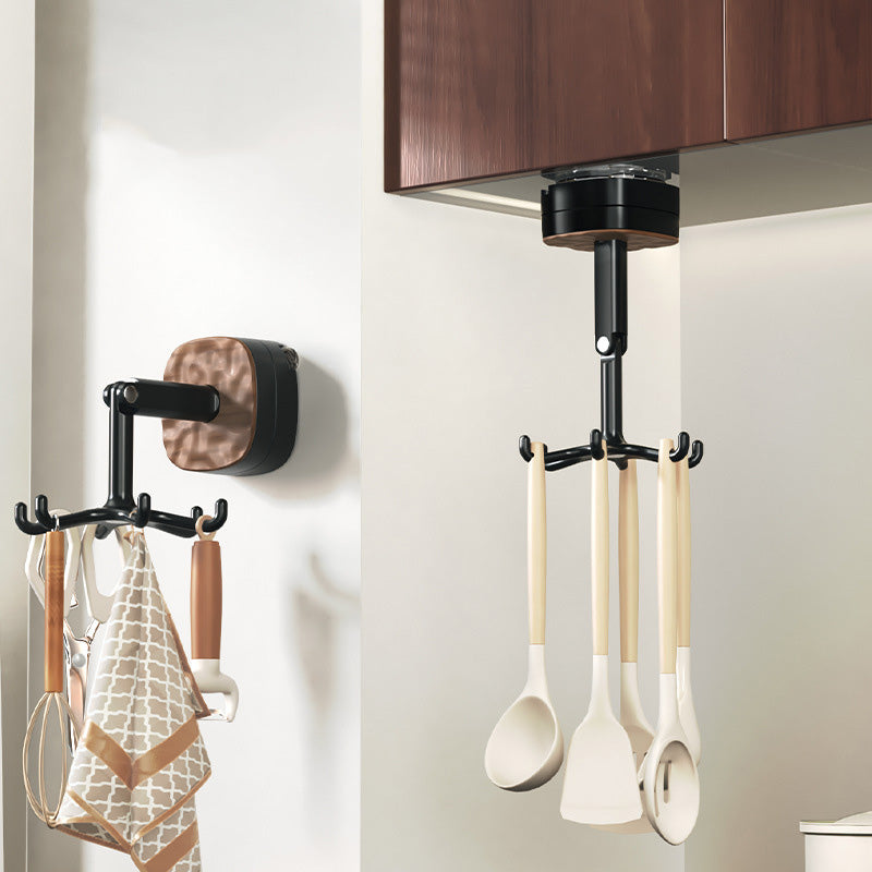 Grab Any Utensil Instantly! No-Drill 360° Rotating Hook