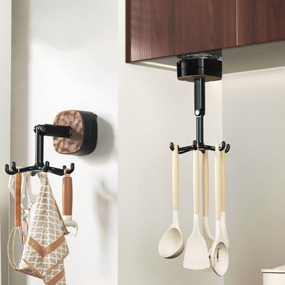 Grab Any Utensil Instantly! No-Drill 360° Rotating Hook