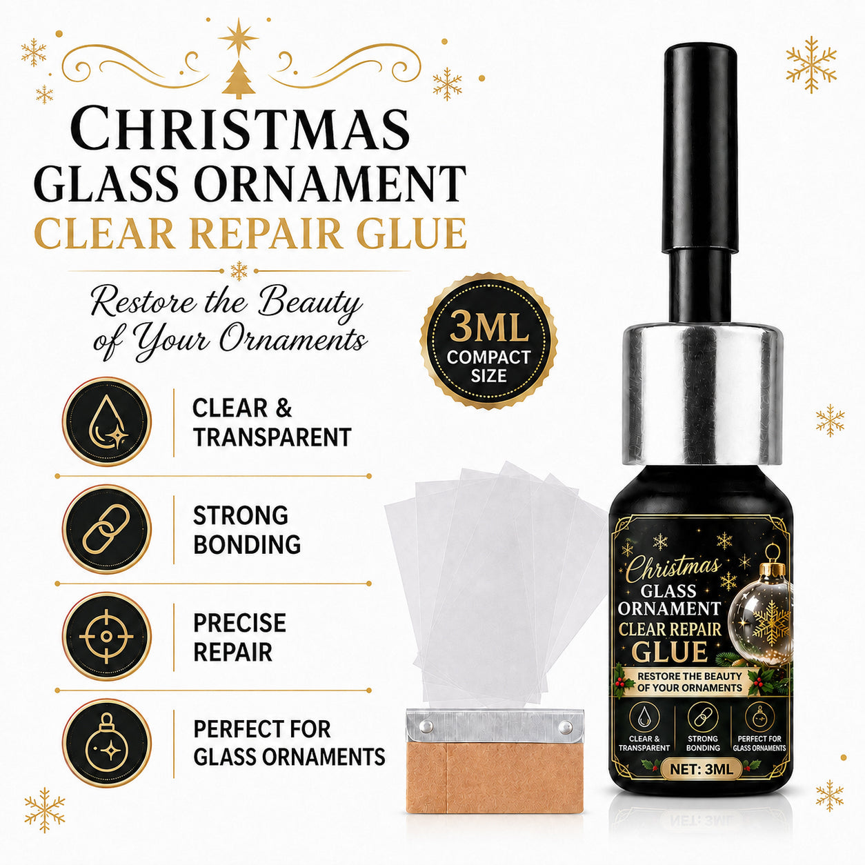 Christmas Glass Ornament Repair Glue