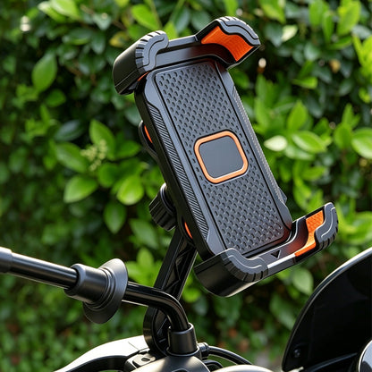 📱 Shock-absorbing bike rack – 4-axle, mechanical lock, one-handed operation. Perfect for e-bikes! 🚴‍♂️🔒