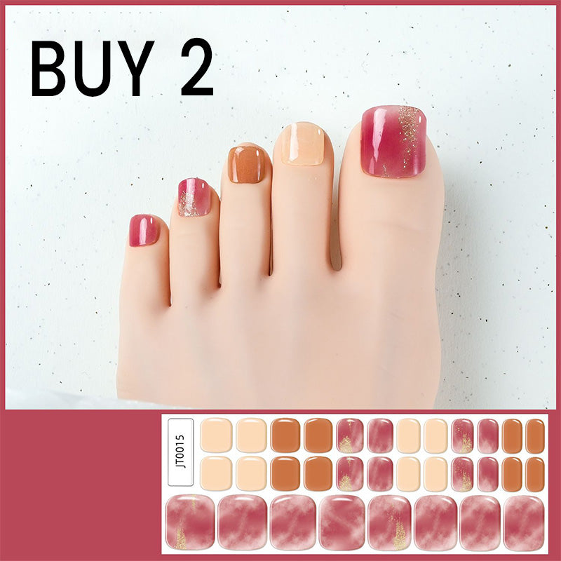 🥳2026 HOT SALE🥳💞Semi-Cured Gel Toenail Stickers
