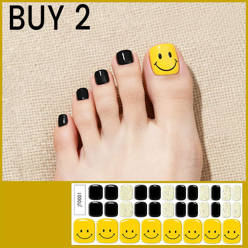 🥳2026 HOT SALE🥳💞Semi-Cured Gel Toenail Stickers