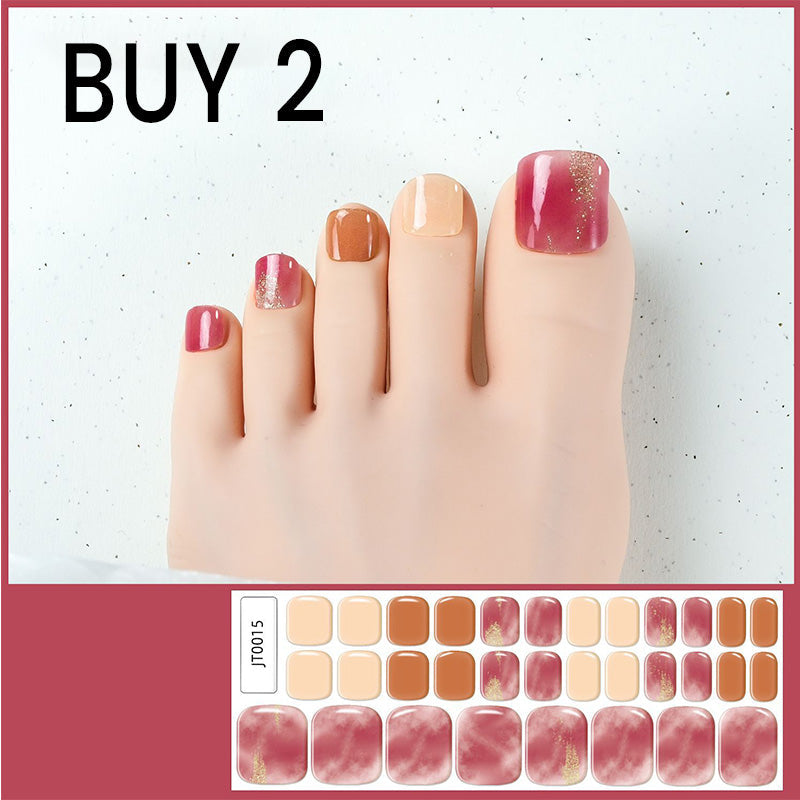 🥳2026 HOT SALE🥳💞Semi-Cured Gel Toenail Stickers