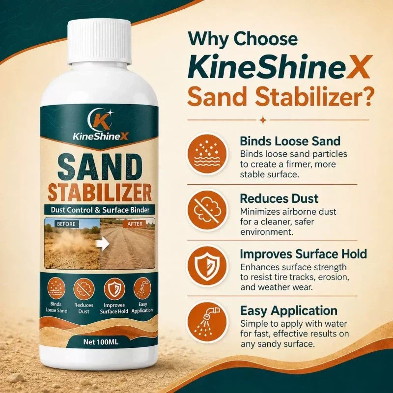 🏜️ Sand Stabilizer Binder | Dust-Control Care