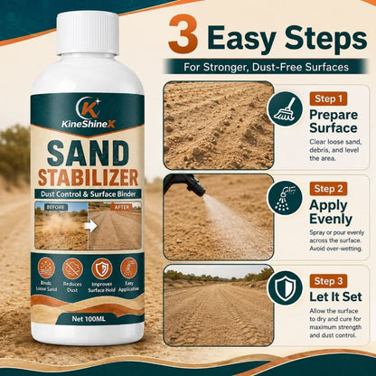 🏜️ Sand Stabilizer Binder | Dust-Control Care