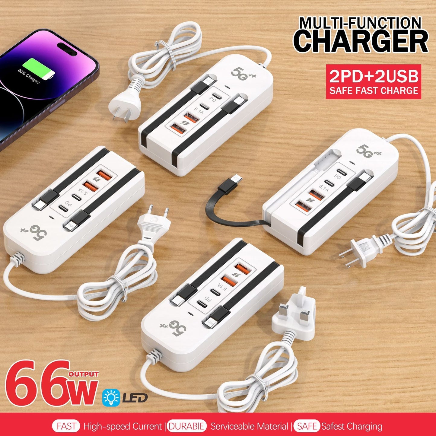 Multi-Port USB Desktop Charging Station