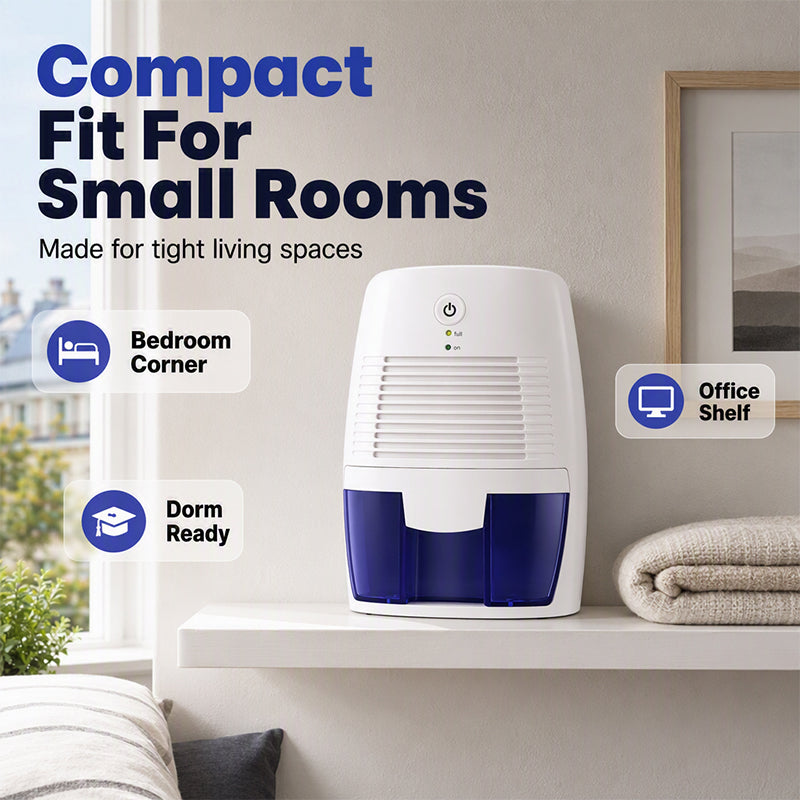 💧 Mini Dehumidifier | Quiet Small-Room Care