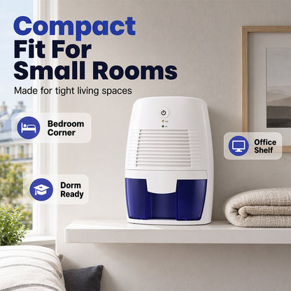 💧 Mini Dehumidifier | Quiet Small-Room Care