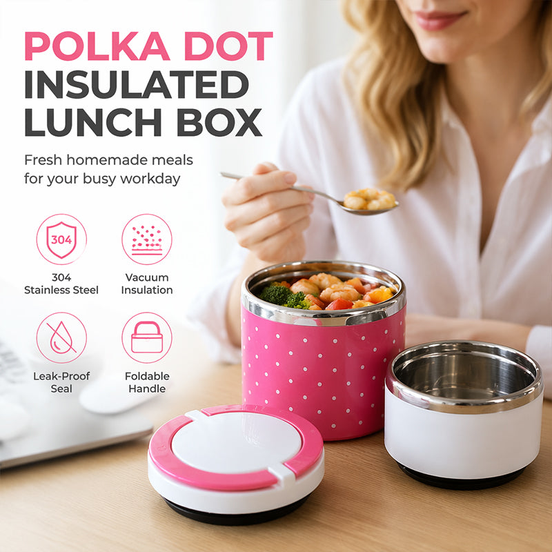 🍱 Insulated Stainless Lunch Box | 1–3 Layers