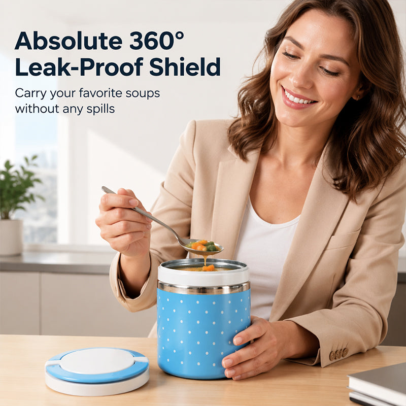 🍱 Insulated Stainless Lunch Box | 1–3 Layers