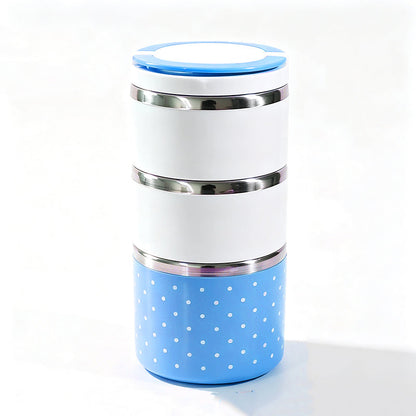 🍱 Insulated Stainless Lunch Box | 1–3 Layers