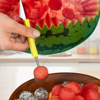 🎉 Limited- Time Buy 1 Get 1 Free🍉 3-in-1 Stainless Steel Melon Baller Scoop Tool Kit