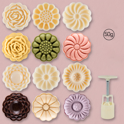 Hand Press Mooncake Mold Set