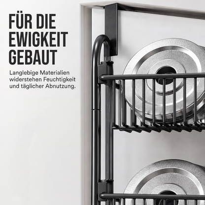 🚪 50% OFF! ✨ Over the Door Hanging Organizer – Drill-Free Installation, Multi-Tier Carbon Steel Baskets & Space-Saving Design – Practical Storage for Any Room 🧺