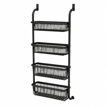 🚪 50% OFF! ✨ Over the Door Hanging Organizer – Drill-Free Installation, Multi-Tier Carbon Steel Baskets & Space-Saving Design – Practical Storage for Any Room 🧺