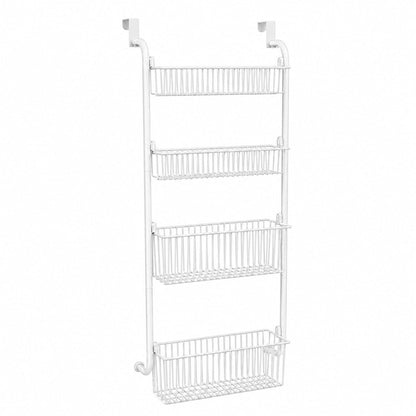 🚪 50% OFF! ✨ Over the Door Hanging Organizer – Drill-Free Installation, Multi-Tier Carbon Steel Baskets & Space-Saving Design – Practical Storage for Any Room 🧺