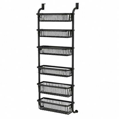 🚪 50% OFF! ✨ Over the Door Hanging Organizer – Drill-Free Installation, Multi-Tier Carbon Steel Baskets & Space-Saving Design – Practical Storage for Any Room 🧺