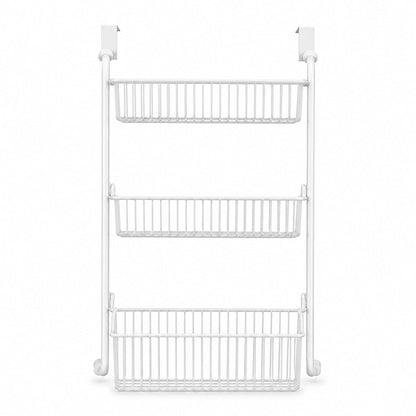 🚪 50% OFF! ✨ Over the Door Hanging Organizer – Drill-Free Installation, Multi-Tier Carbon Steel Baskets & Space-Saving Design – Practical Storage for Any Room 🧺