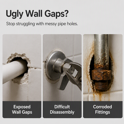 Cover Pipe Gaps Instantly! No-Tool Magnetic Split Ring