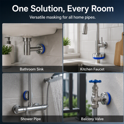 Cover Pipe Gaps Instantly! No-Tool Magnetic Split Ring