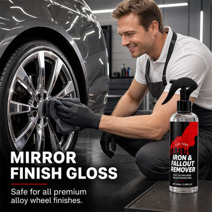 🚗50% OFF NOW! Fast-Acting Car Iron and Fallout Remover Spray‑pH Neutral Wheel & Paint Decontamination Spray, Dissolves Brake Dust, Rust Spots & Metal Particles