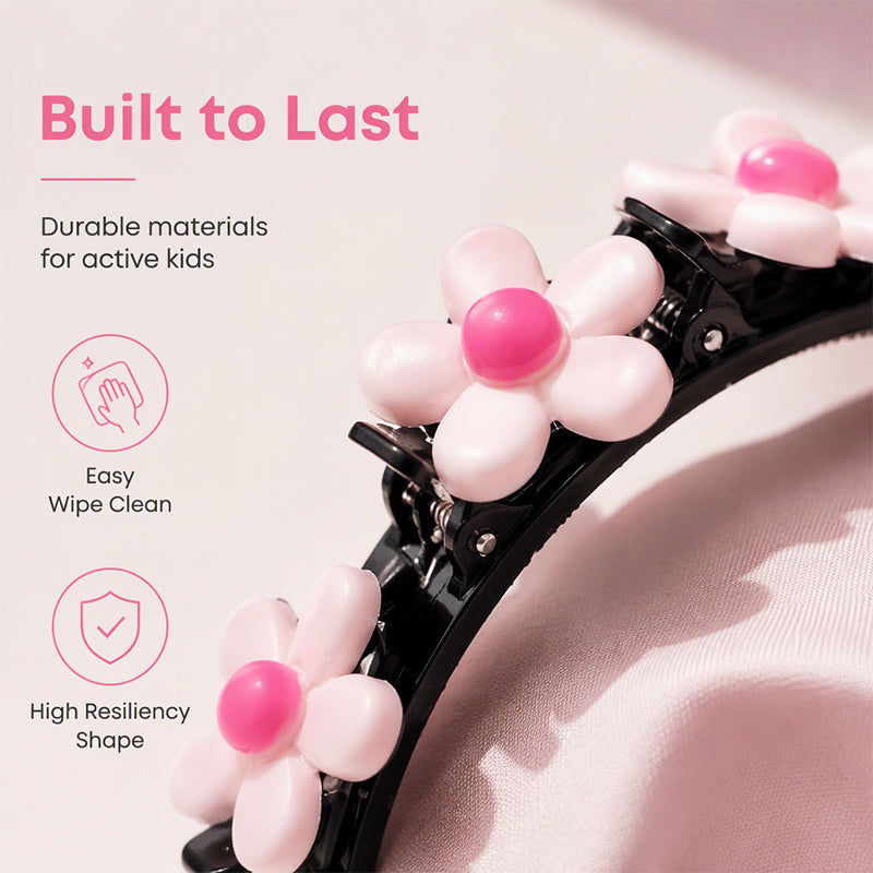 🌸 LIMITED-TIME 50% OFF ✨ Cartoon Braiding Headband — Integrated Mini Clips, Instant Braids for Girls