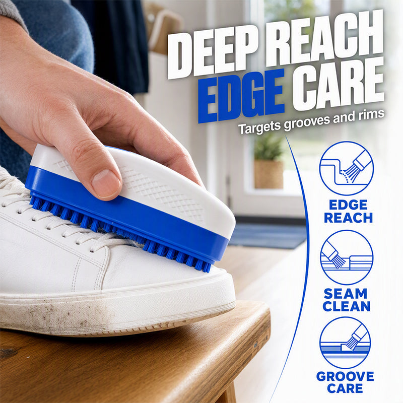 ⏰All-in-One Shoe Cleaning Brush with Built-In Cleaner