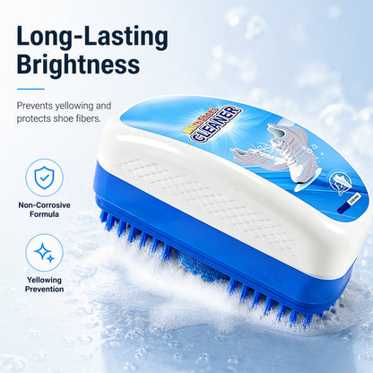 ⏰All-in-One Shoe Cleaning Brush with Built-In Cleaner