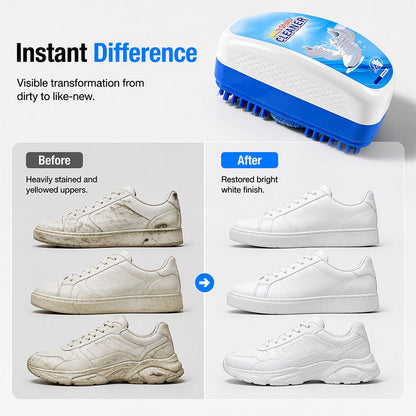 ⏰All-in-One Shoe Cleaning Brush with Built-In Cleaner