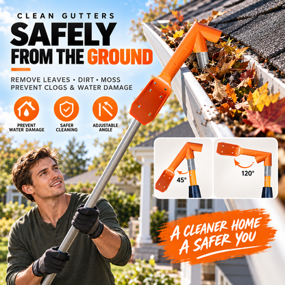 🔧 LIMITED‑TIME 50% OFF! ✨ No-Climb Gutter Cleaning Tool