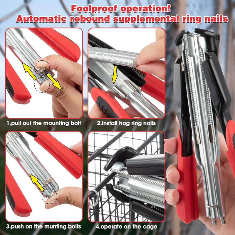 📢📢50% OFF !! ⏰Heavy-Duty C-Type Staple Plier for Cage Assembly