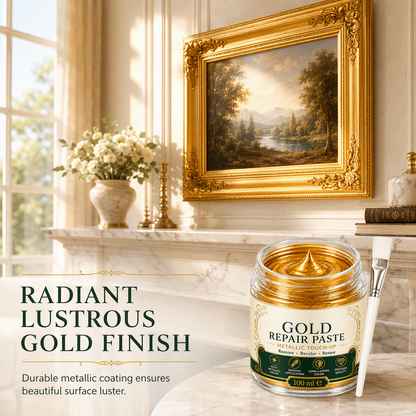 Gold/Silver Metallic Refinishing Repair Paste with Brush