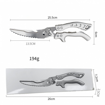 Cut Any Bone Instantly! No-Slip Multi-Function Kitchen Shears