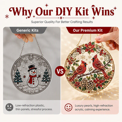 Christmas Pearl Art DIY Kit for Adults – Handmade Holiday Ornament Craft Set🎄🎁💠