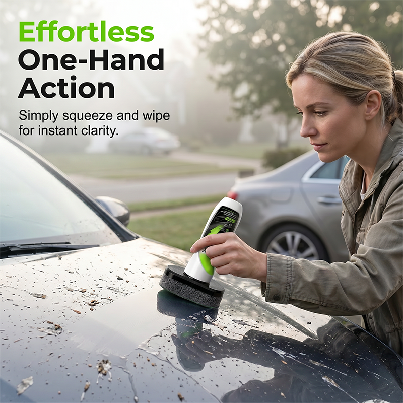 🚗 Car Glass Oil-Film Cleaner Brush | 100ml