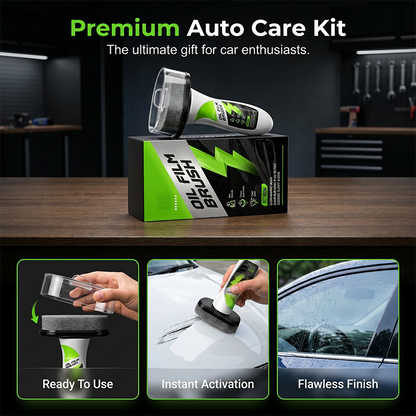 🚗 Car Glass Oil-Film Cleaner Brush | 100ml