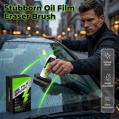 🚗 Car Glass Oil-Film Cleaner Brush | 100ml