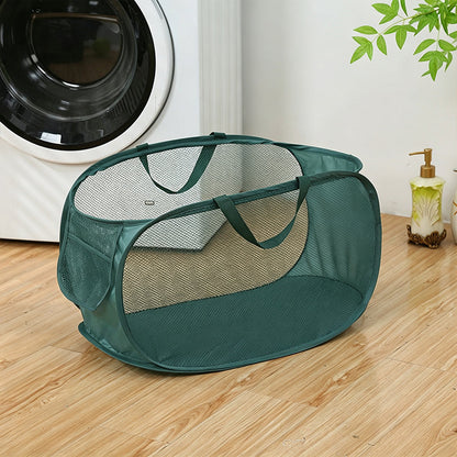 Large Capacity Foldable Mesh Laundry Hamper