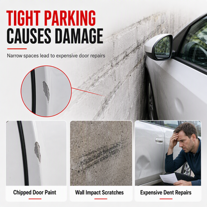 🥳2026 HOT SALE🥳💞50K+ SOLD! 🚗🛡️ Car Door Guard Strip – dual-layer impact shield protects door edges from parking scrapes & wall bumps. Universal fit, installs in minutes – no drills! 🔧✅