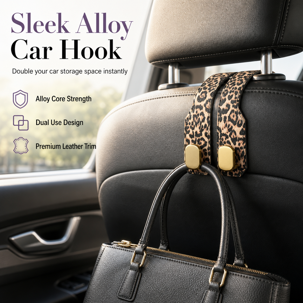 🔥Buy 1 Get 1 Free🚙 Dual-Use Car Hook Organizer