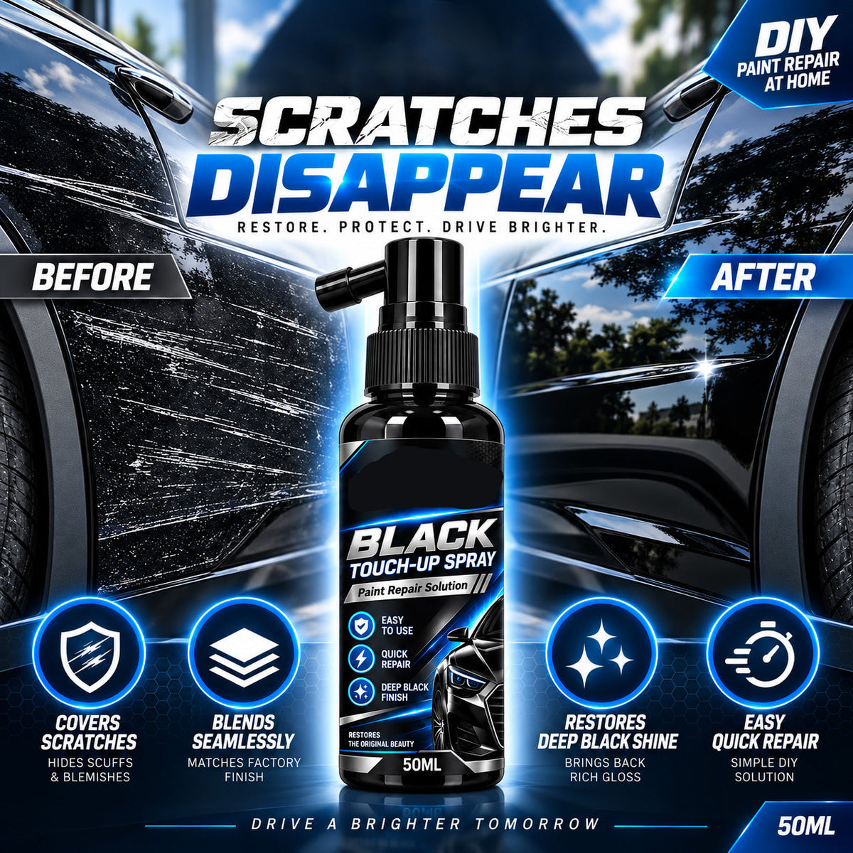 Car Paint Scratch Repair Touch Up Spray