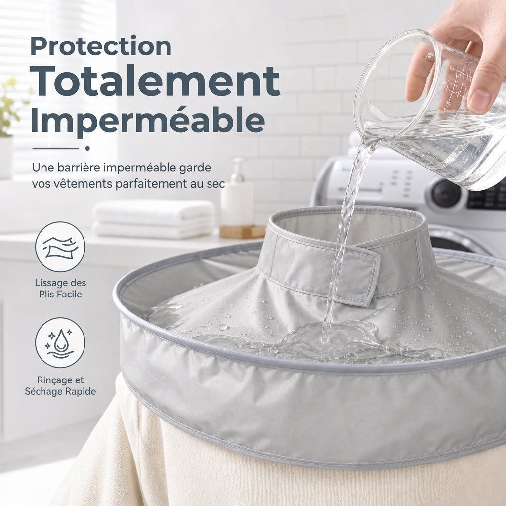 ⏳Limited-time 50% off⏰ Hair Cutting Cape with Catcher – Built-In Groove Traps Clippings, No Mess on Clothes or Floors | Perfect for Home Haircuts🏆✂️