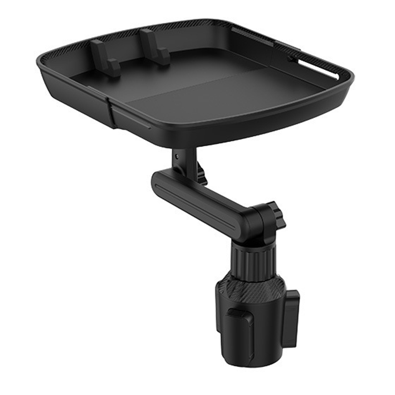🚗 50% OFF NOW! 🍔 Car Cup Holder Tray – 360° Swivel, Extendable Surface & Phone Slot – Tool-Free Install 💪