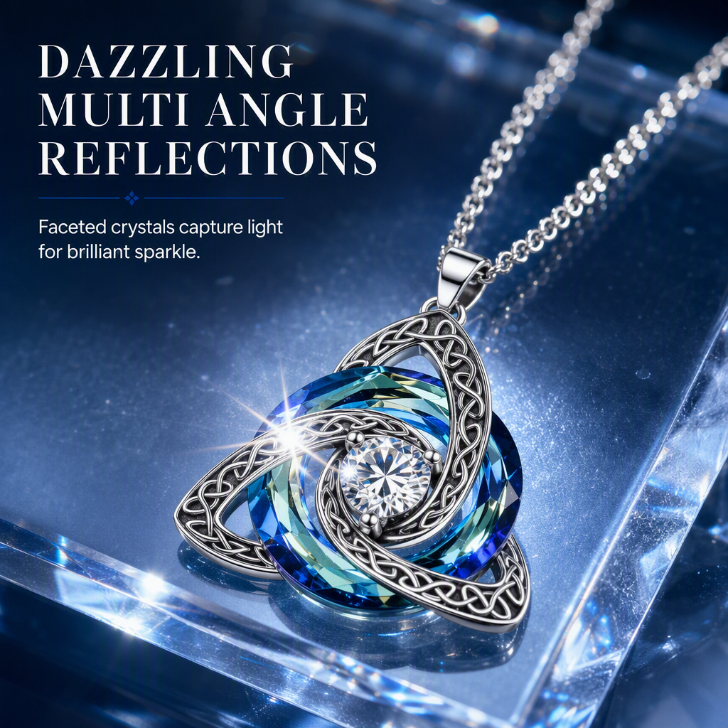 ⏳Limited-time 50% off⏰Women's Celtic Knot Birthstone Pendant Necklace🌀📿