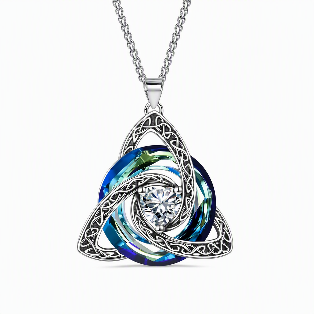 ⏳Limited-time 50% off⏰Women's Celtic Knot Birthstone Pendant Necklace🌀📿