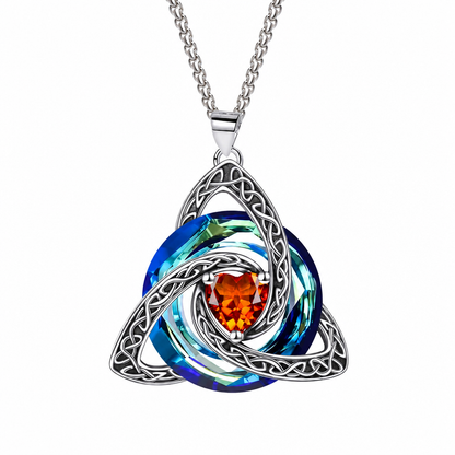 ⏳Limited-time 50% off⏰Women's Celtic Knot Birthstone Pendant Necklace🌀📿