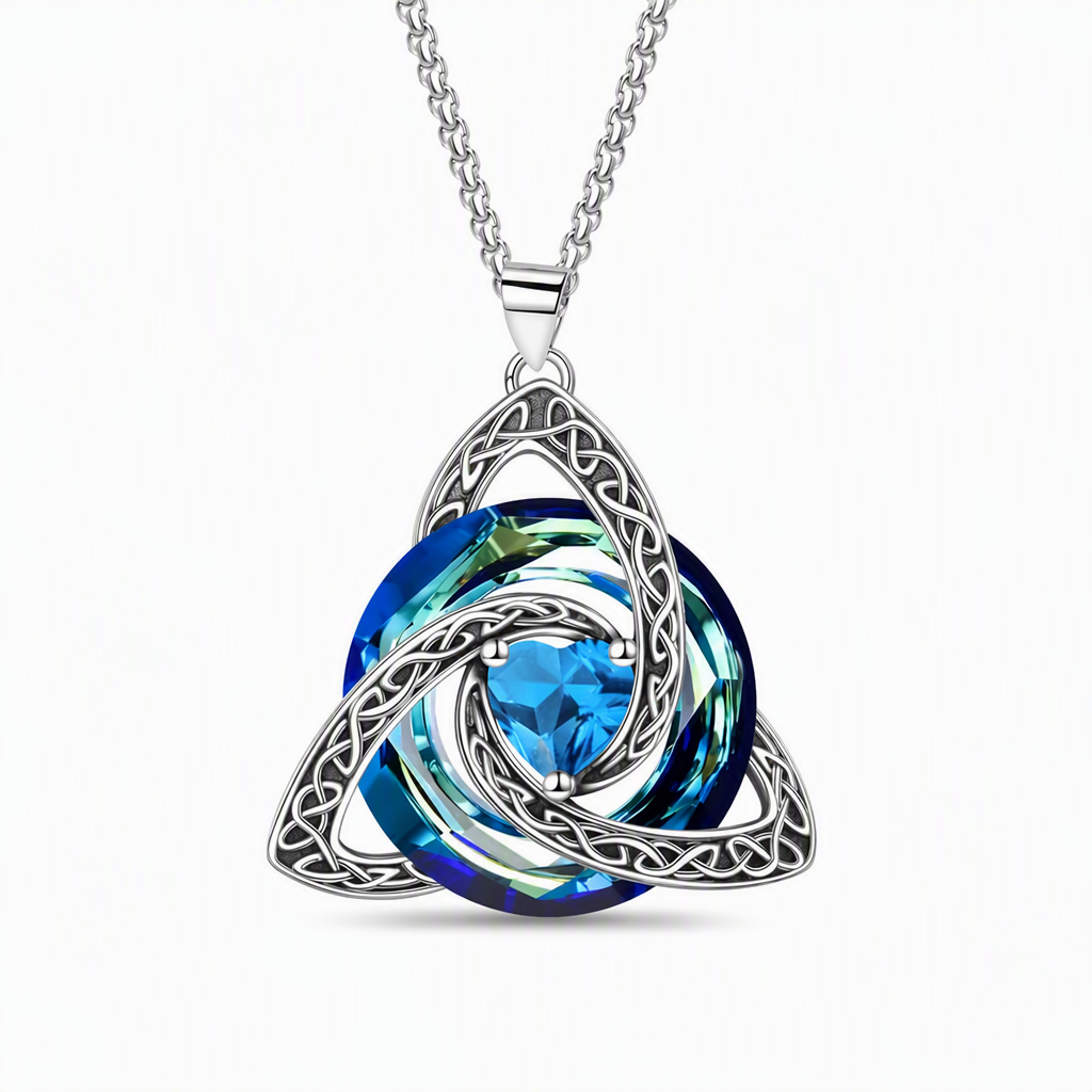 ⏳Limited-time 50% off⏰Women's Celtic Knot Birthstone Pendant Necklace🌀📿