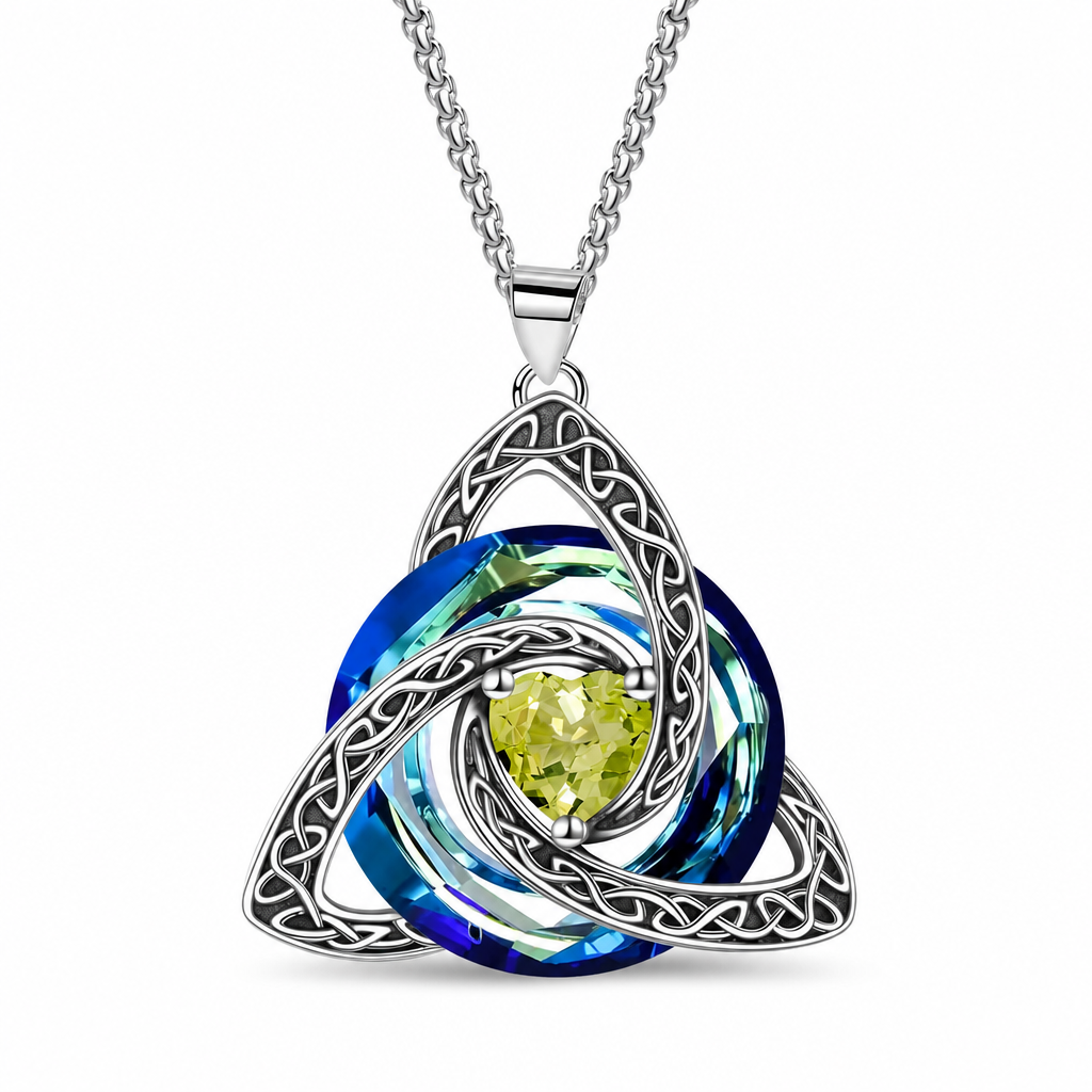 ⏳Limited-time 50% off⏰Women's Celtic Knot Birthstone Pendant Necklace🌀📿